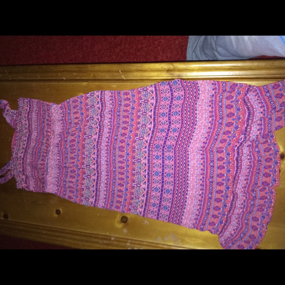 long pink dress